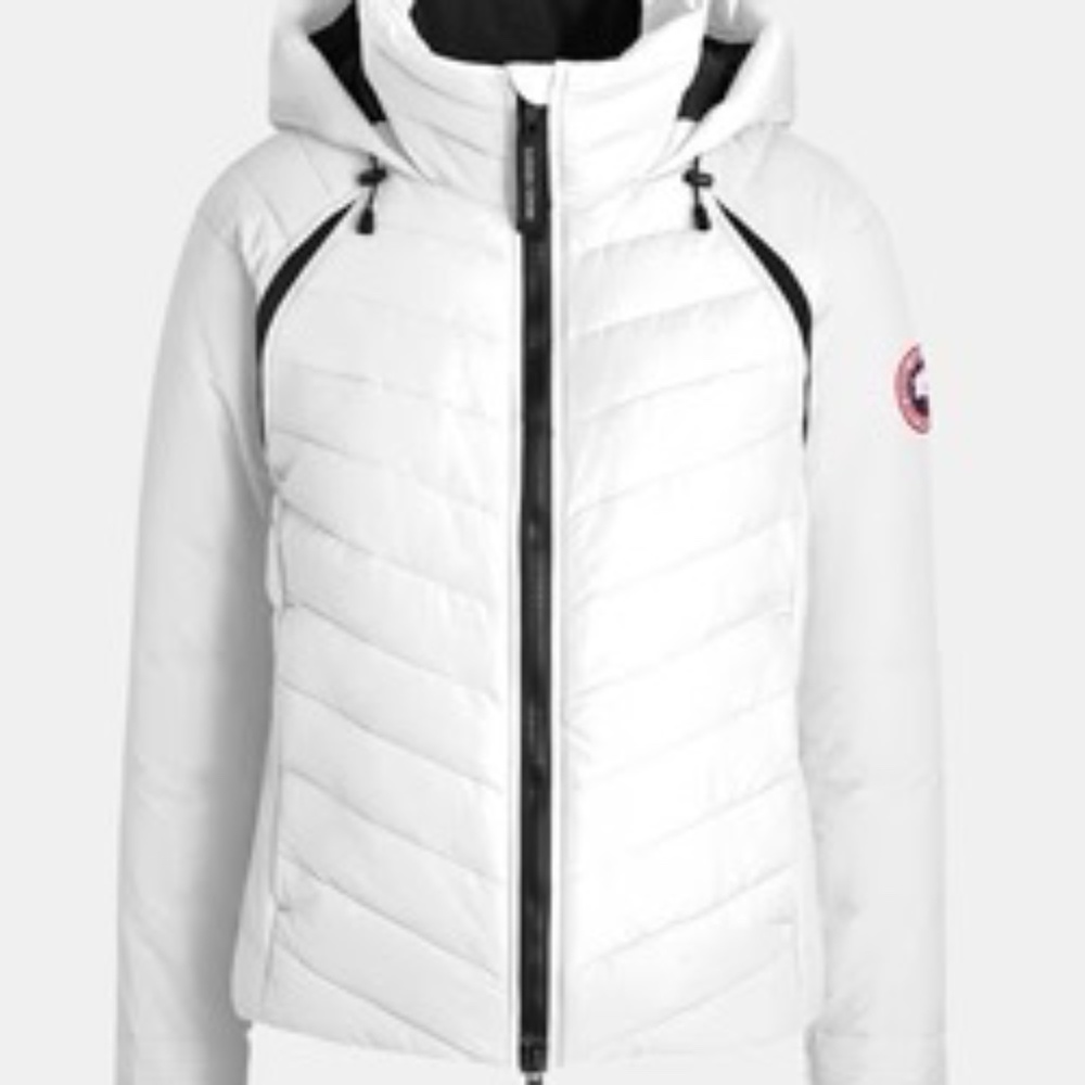 Canada Goose White Hybridge Base Down Jacket